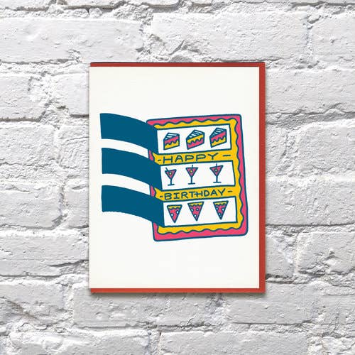 Bench Pressed - Wholesale Birthday Card - Pull Tabs Card0