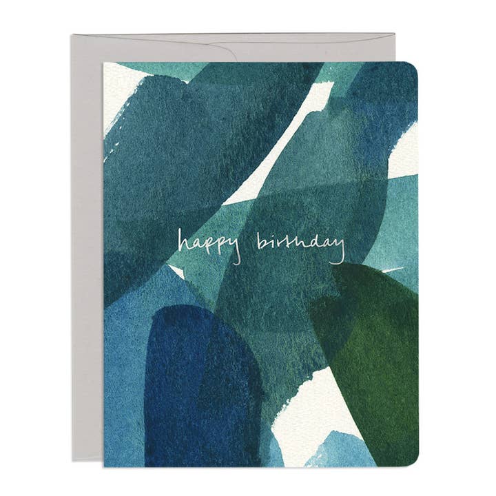 Blue in Green Birthday Card for wholesale by Gotamago
