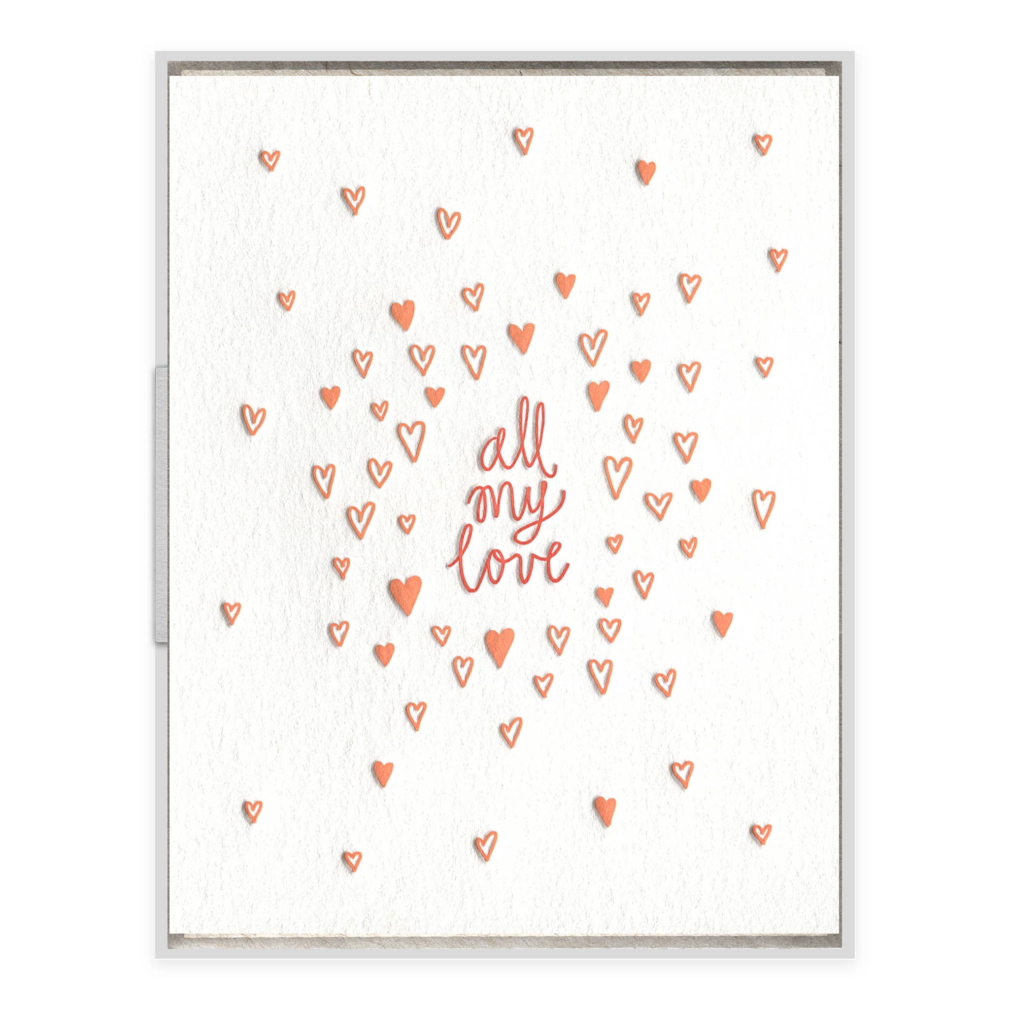 INK MEETS PAPER - Wholesale Love Card - All My Love - Love + Anniversary card1