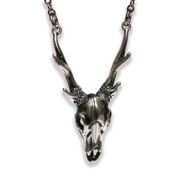 Moon Raven Designs - Wholesale Pendant/Charm Necklace - Sterling Deer Skull Pendant Necklace2