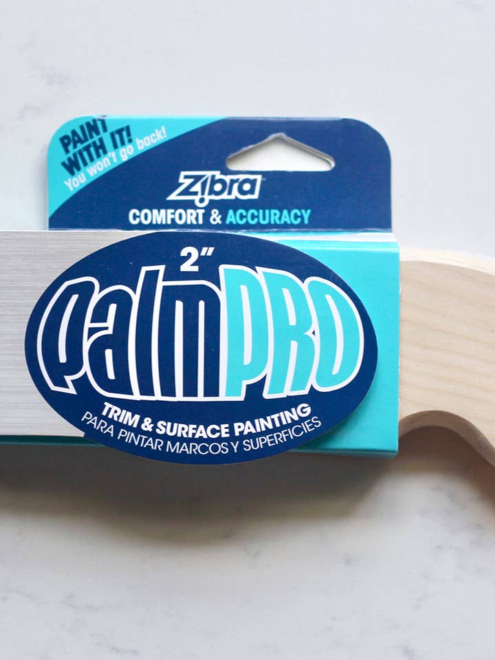 Zibra 2" Palm Pro Trim & Surface Painting Brush for wholesale by MudPaint
