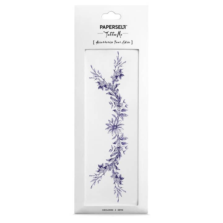 Rosy And Daisy - Chain Temporary Tattoos Stickers for wholesale by PAPERSELF