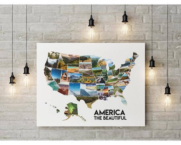 Cascadia Modern - Vendita all'ingrosso Poster - Empire - Poster da graffiare, motivo: America The Beautiful8