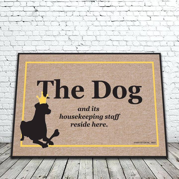 Dog & Housekeep Staff Mat for wholesale by High Cotton Gifts