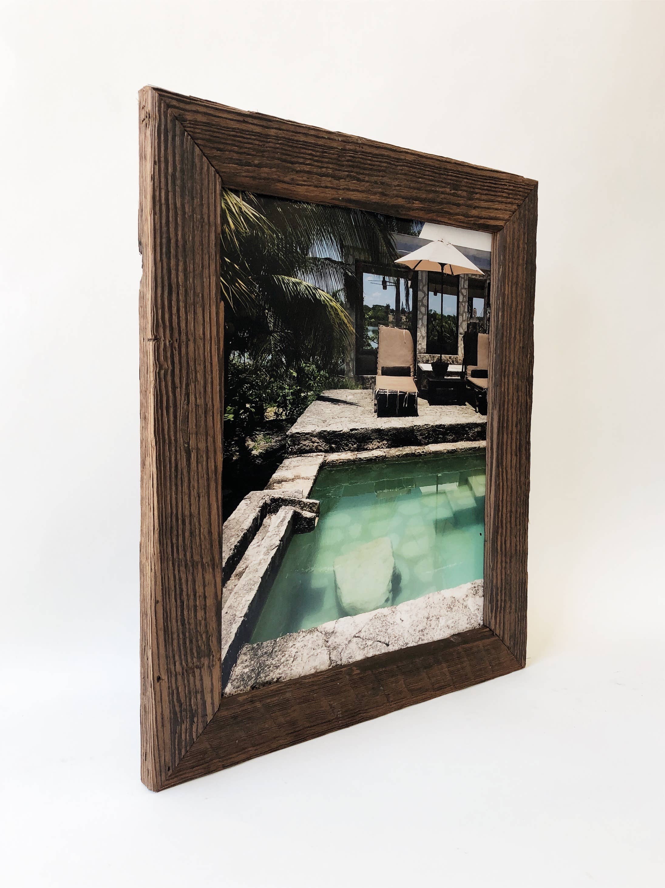 Alibi Interiors - Wholesale Picture Frame - Reclaimed Wood Picture Frame 11x14 Wide Frame1
