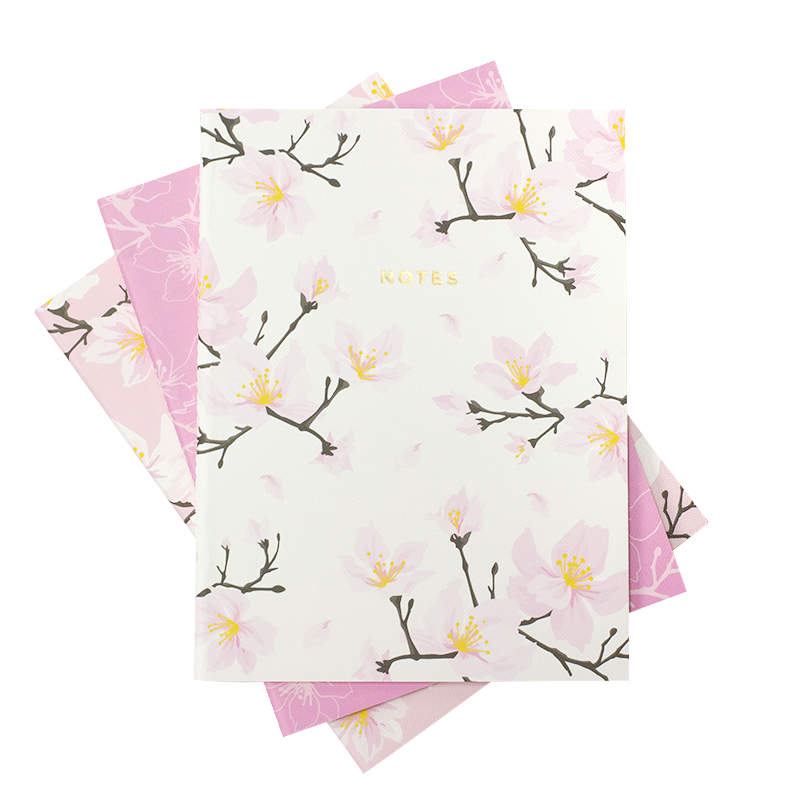 Hadron Epoch Design Studio - Wholesale Notebook - Large Cherry Blossom Pattern Notebook0