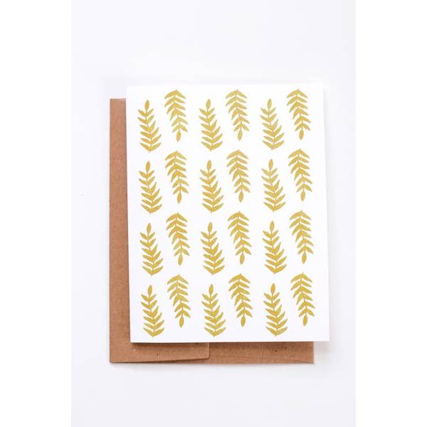 Rare Bird Co. + Pauline Stanley Studio - Wholesale Everyday Greeting Card - Fern Pattern Card