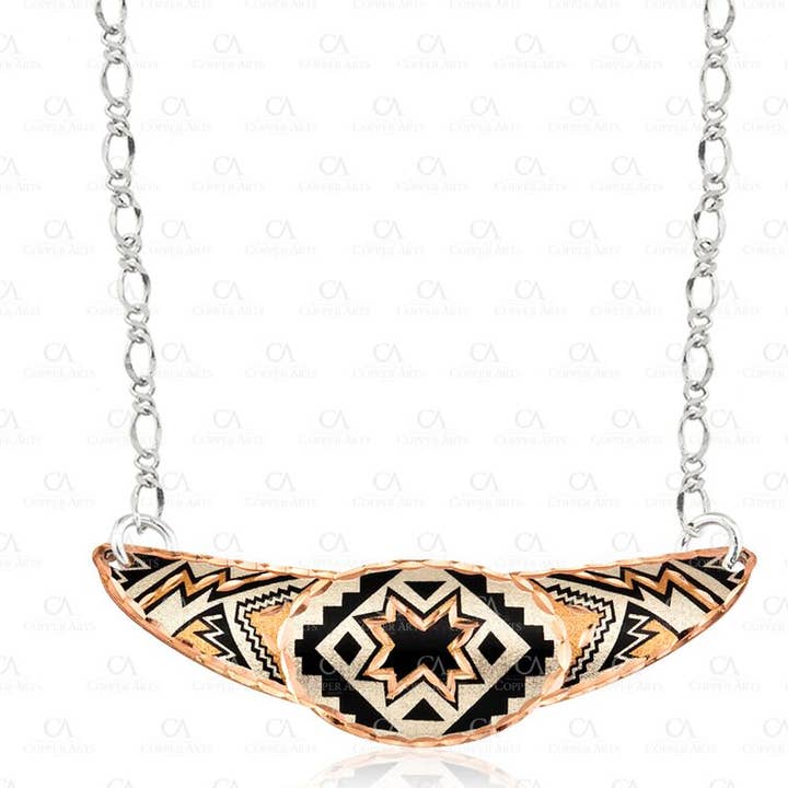 JC 721 Sydvestlig Native Star Choker for engroshandel hos COPPER ARTS INC.