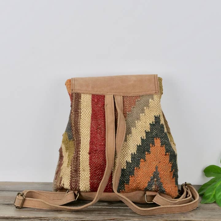 Baizaar - Wholesale Backpack – Women's - Jute Suede Backpack1
