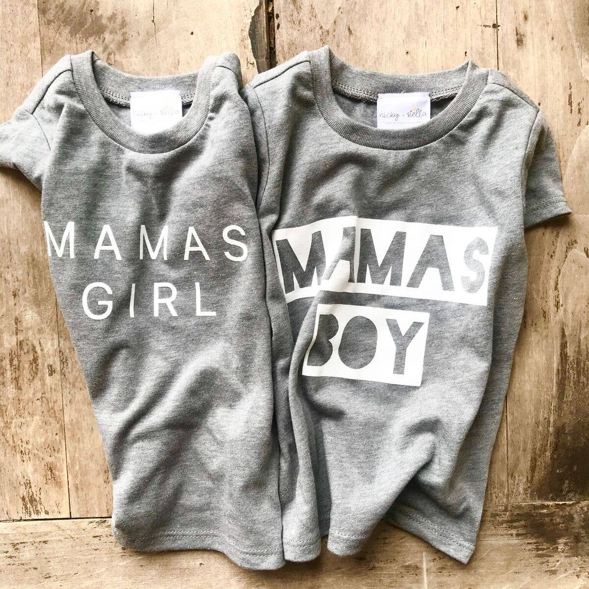 NICKY + STELLA - Wholesale Screen Printed T-Shirt - Kids - Mamas Girl Tee (infant/toddler)1