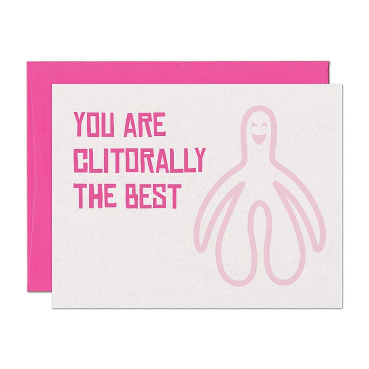 Clitorally The Best Sexy Love Clitoris Card for wholesale by Warren Tales