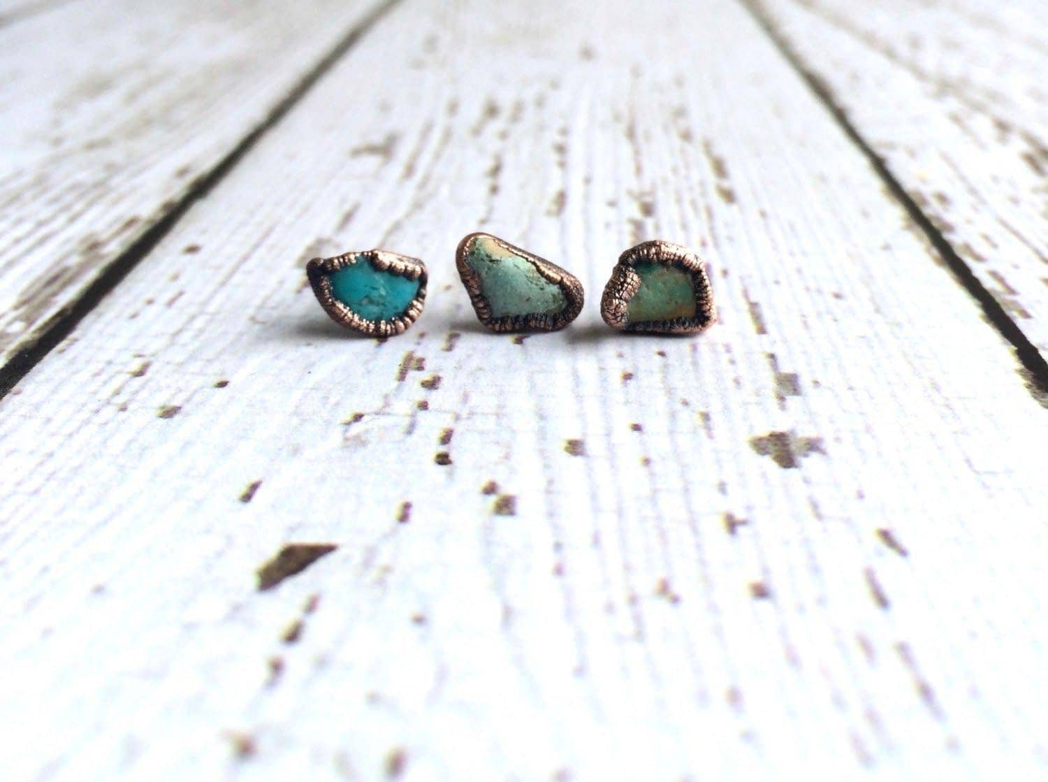 HAWKHOUSE - Wholesale Stud/Post Earrings - Turquoise Nugget Sterling Silver Post Earring3