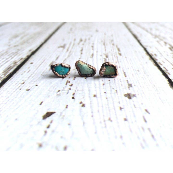 HAWKHOUSE - Wholesale Stud/Post Earrings - Turquoise Nugget Sterling Silver Post Earring3