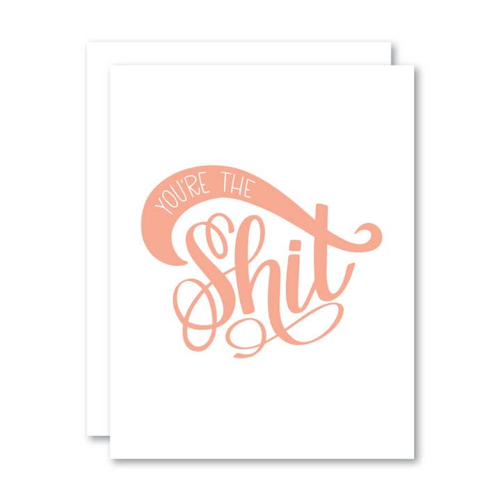 Stevie + Bean Paperie - Venta al por mayor Tarjetas de cumpleaños - Tú eres la Mierda/Card