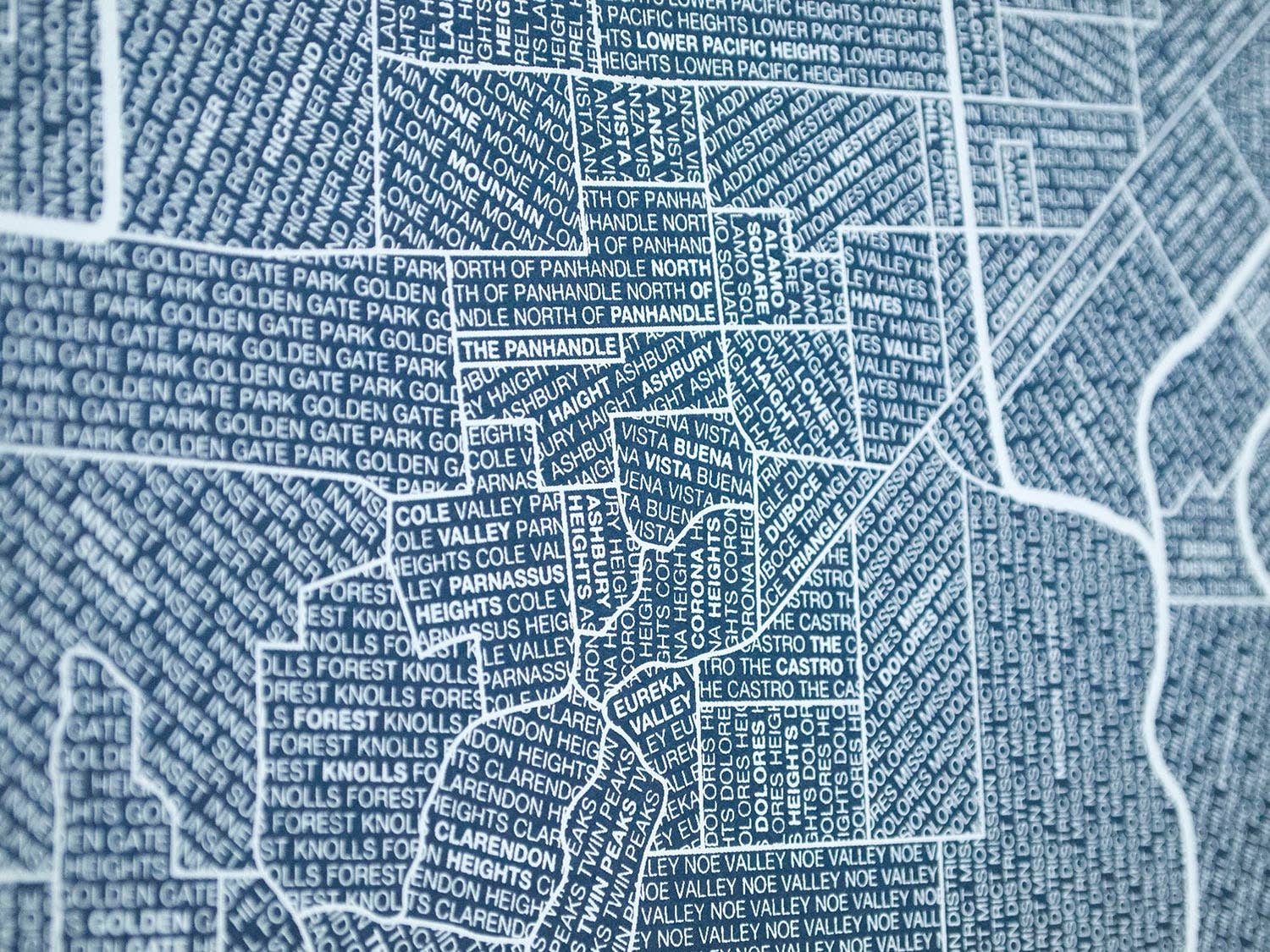 Native Maps - Wholesale Poster - San Francisco, CA Neighborhood City Map Poster7