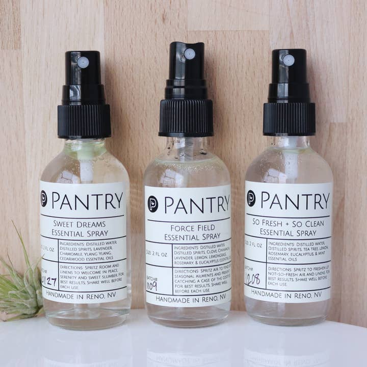 Pantry Products - Skin, Body, + Wellness - Wholesale Room & linen spray - Non-Toxic, Essential Oil Linen + Room Sprays - 4 oz