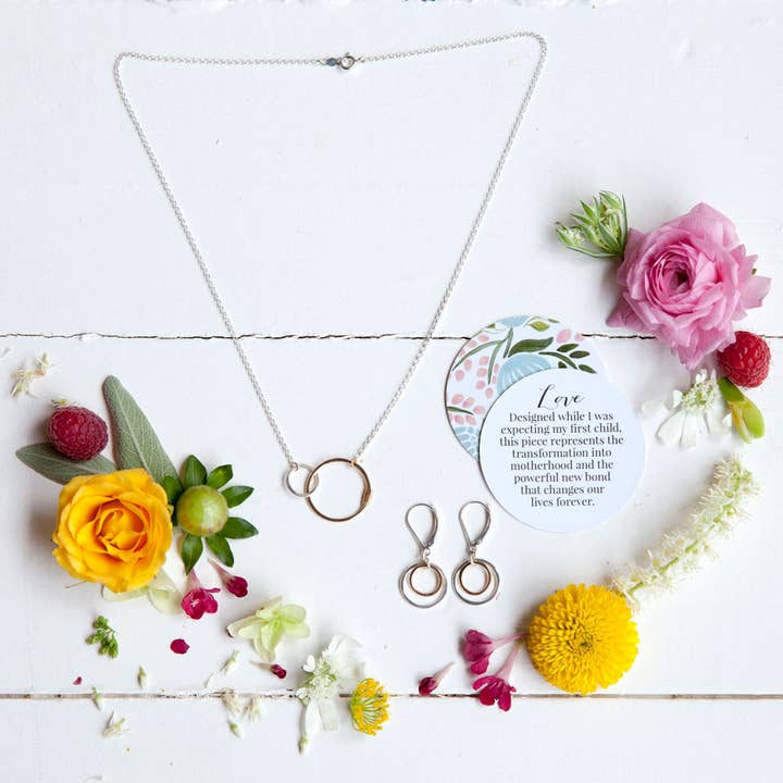 Freshie & Zero - Vente Colliers à pendentif - Collier d'amour, maillons originaux d'amour, mère et deux enfants4