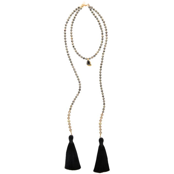 The Josephine - Collana con nappe, colore: Nero per la vendita all'ingrosso da parte di Love's Affect Jewelry