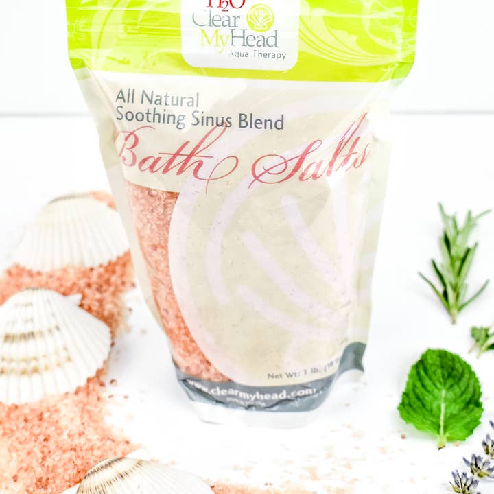 Clear My Head Ltd - Wholesale Bath Salts - Aqua Therapy 'H2O' Bath Salts In Stand Up Bag