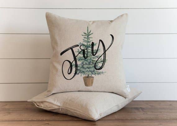 Porter Lane Home - Wholesale Throw Pillow Cover - Joy Tree Pillow Cover