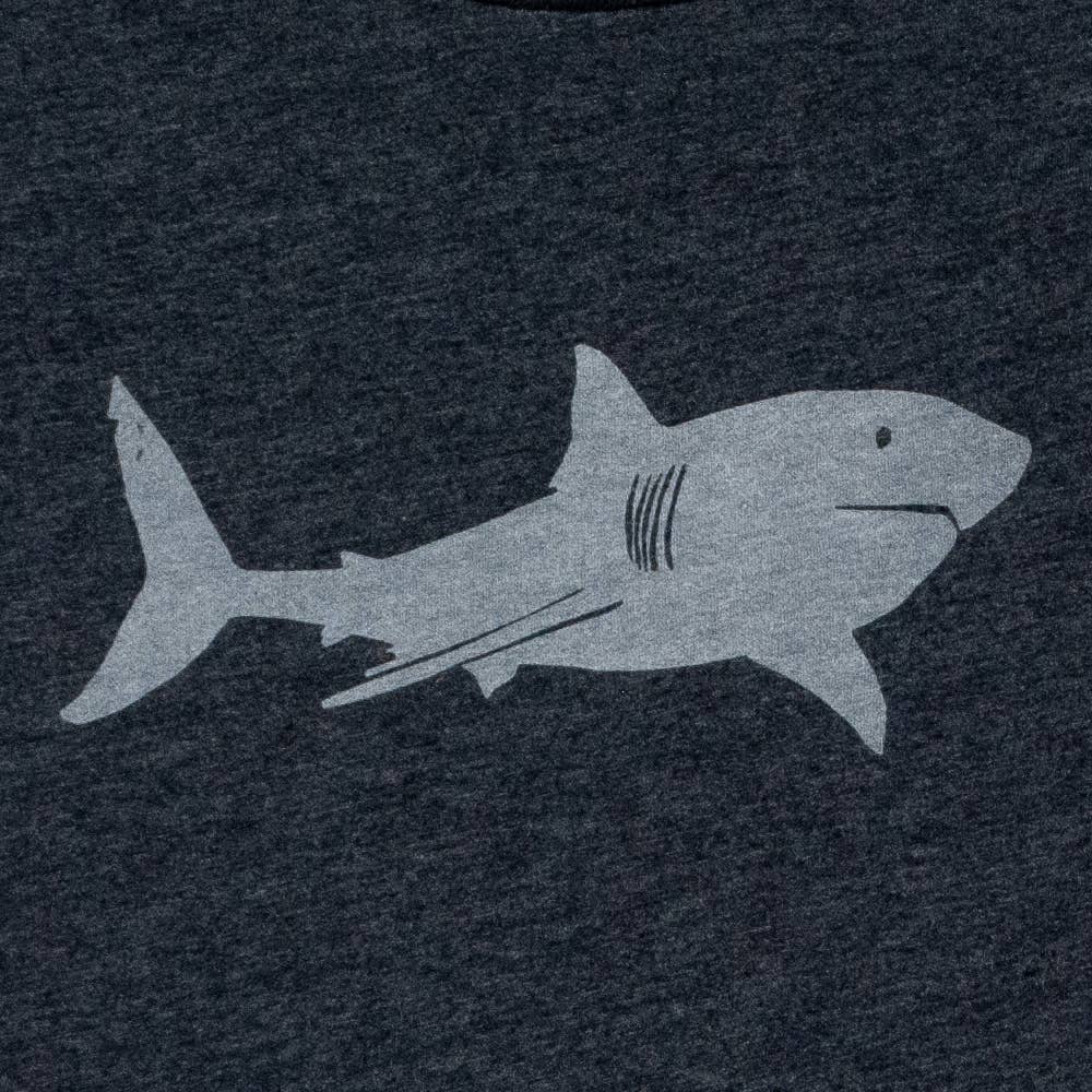 Cinder + Salt - Wholesale Screen Printed T-Shirt - Kids - Kids Great White Shark Tee2