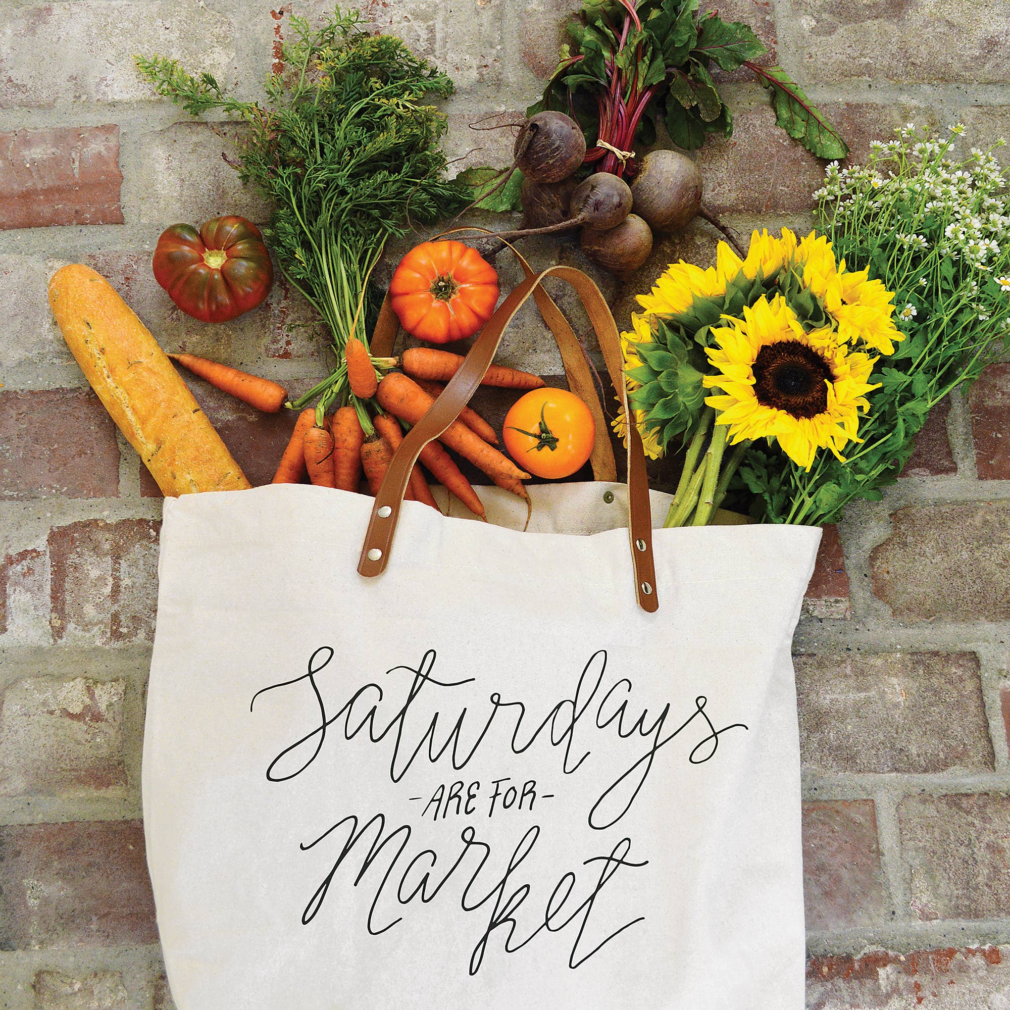 Wild Ink Press - Wholesale Tote Bag - Women's - Saturdays are for Market | Tote Bag2