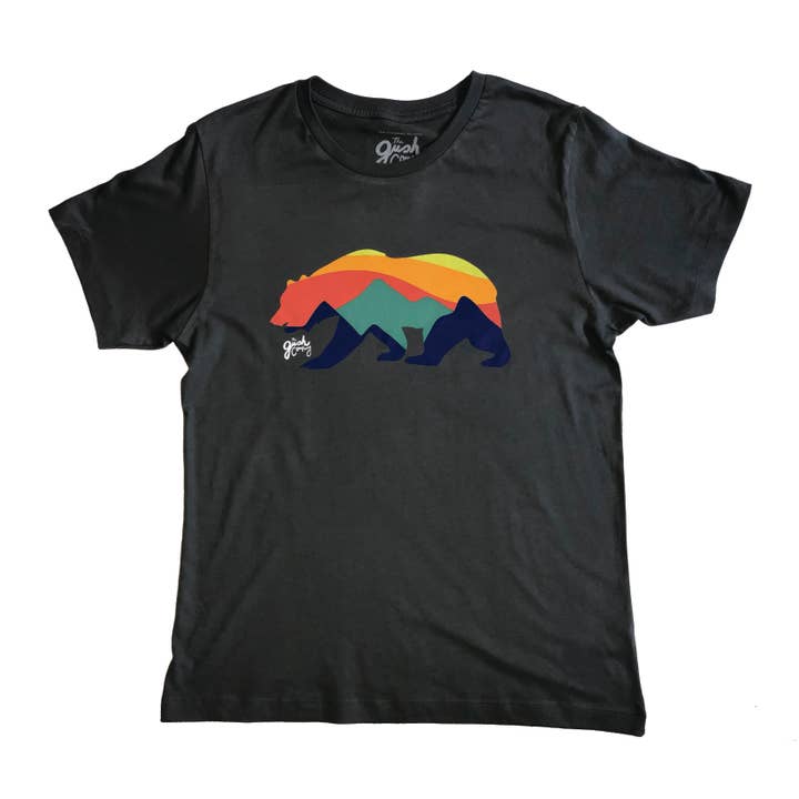 Camiseta California Bear - Asphalt por atacado de The Gush Company