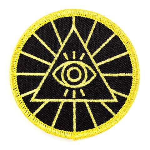 Écusson thermocollant brodé Illuminati pour la vente par These Are Things