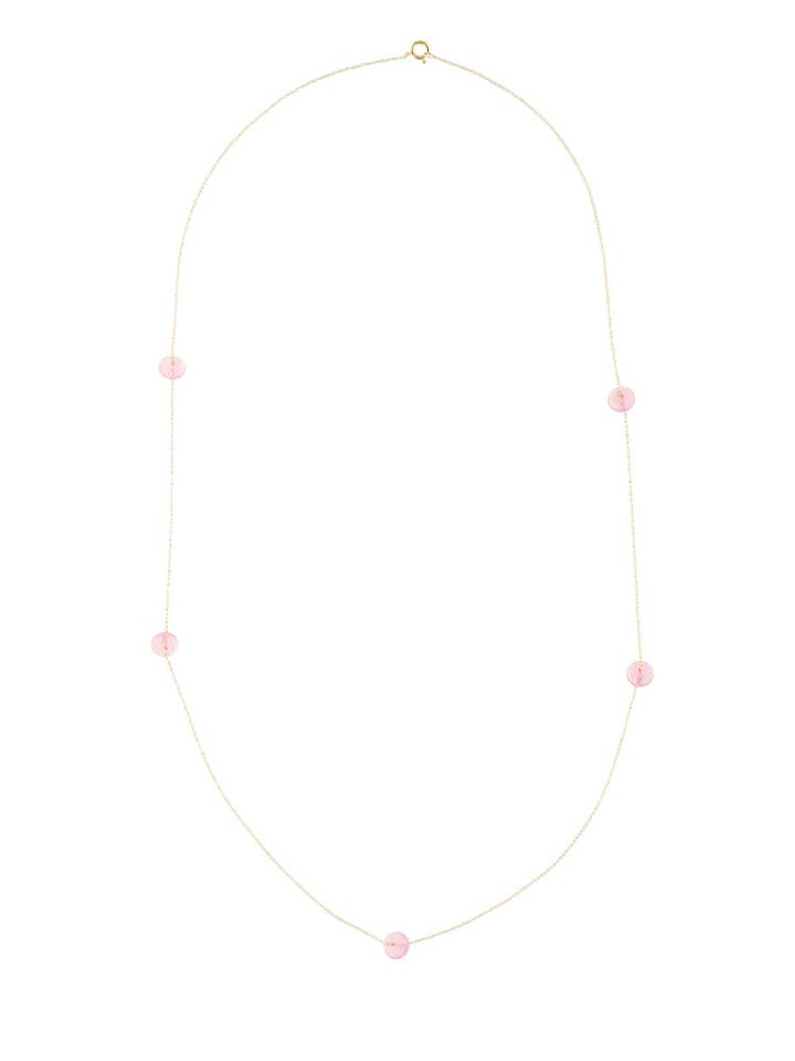 Halskette mit pinkem Opal für den Großhandel von Ore & Gold