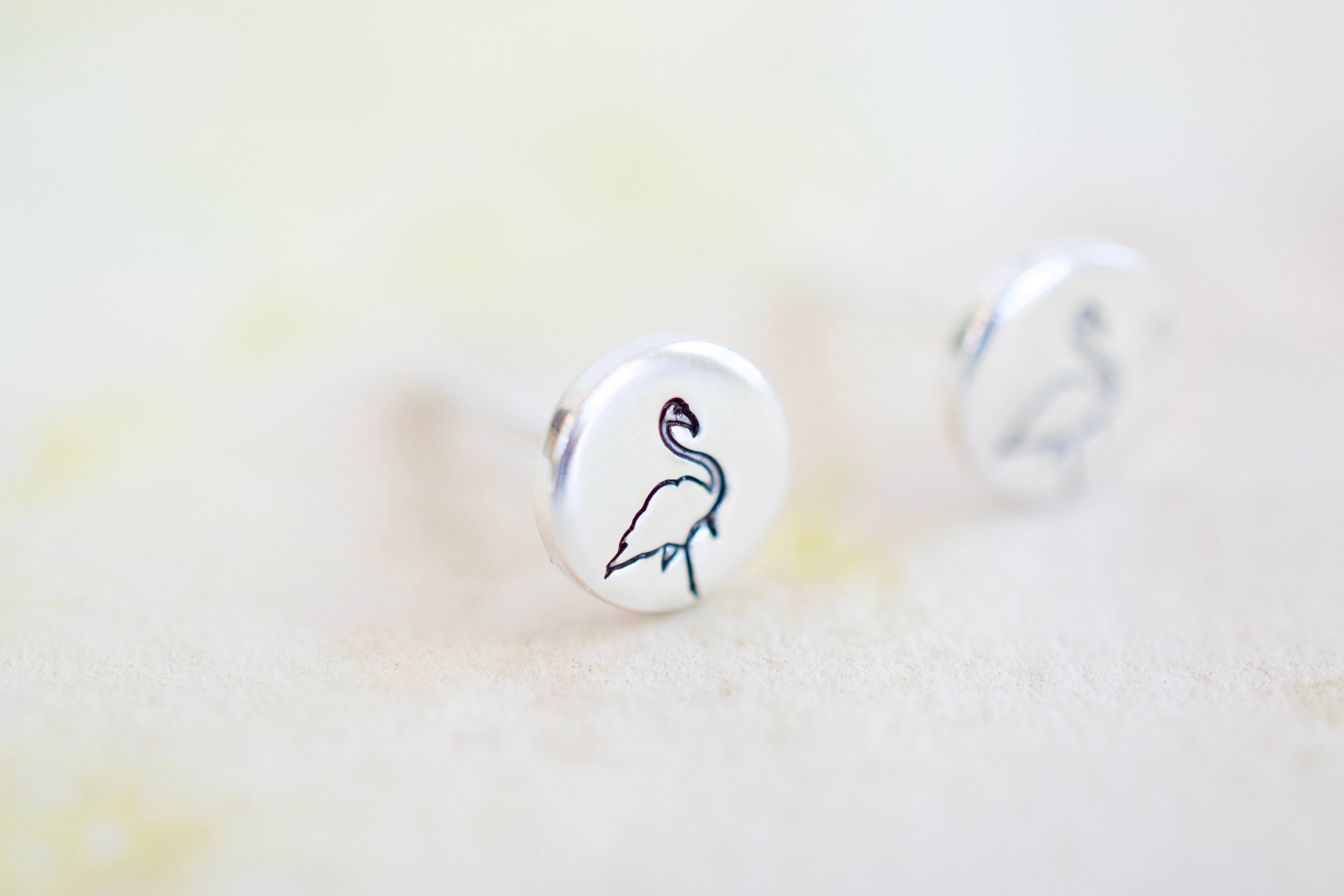 Tesoro Jewelry - Vendita all'ingrosso Orecchini a bottone - Orecchini Fenicottero0