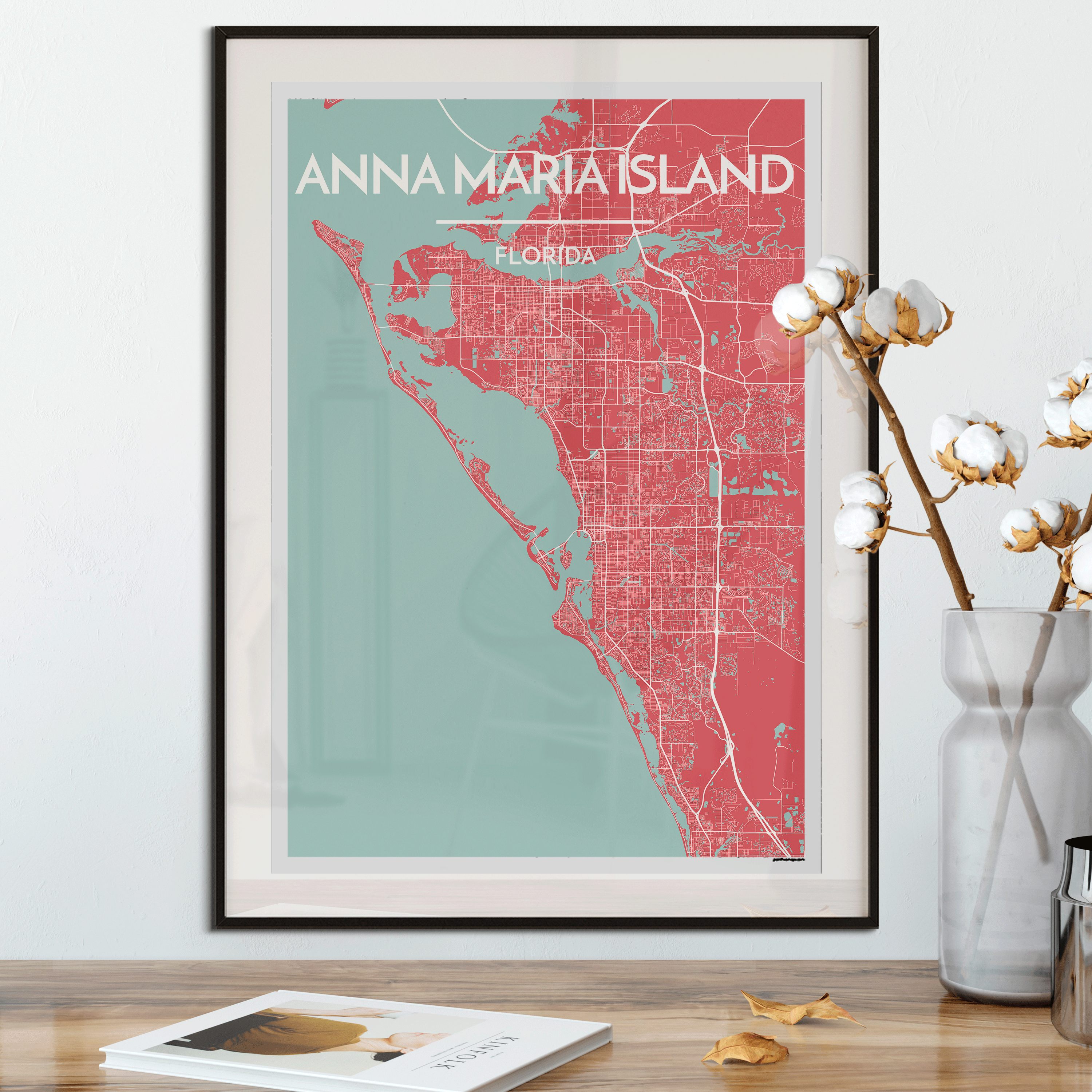 Point Two Design Group - Wholesale Art Print - Anna Maria (Sarasota) City Map2