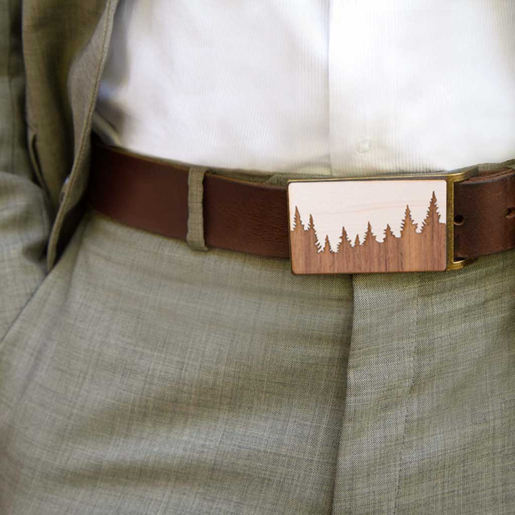 Treeline and Tide – wholesale Belt buckle – Unisex – Belt Buckle - Forest1