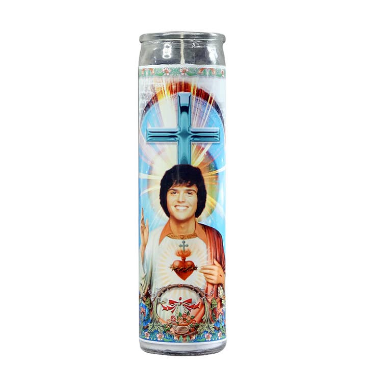 Donny Osmond Celebrity Prayer Candle for wholesale by Calm Down Caren