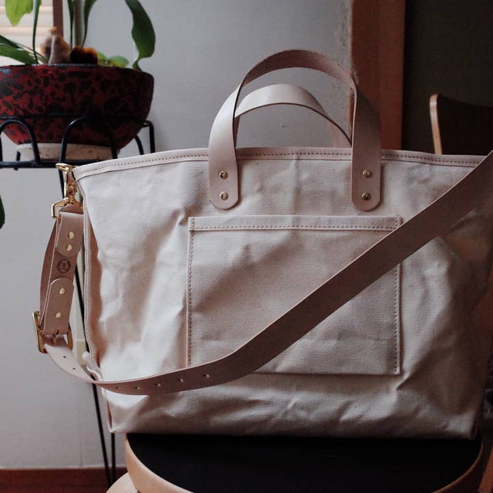 Transit Fourre-tout ciré poignée courte en toile avec bandoulière pour la vente par 1.61 Soft Goods