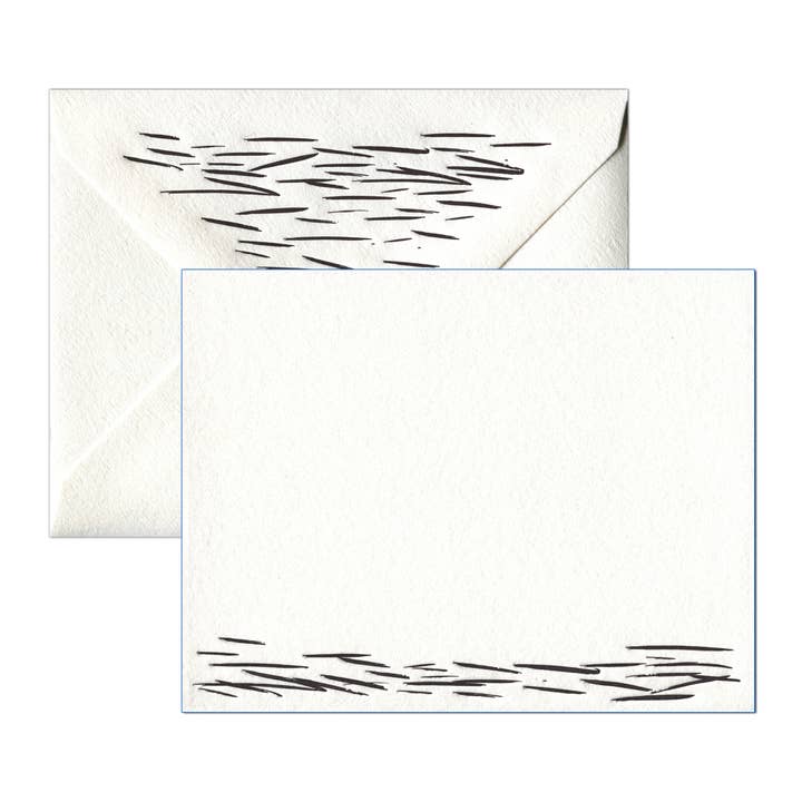 INK MEETS PAPER - Wholesale Stationery/Notecard Set - Waves - social stationery (Boxed Set of Eight Flat)2