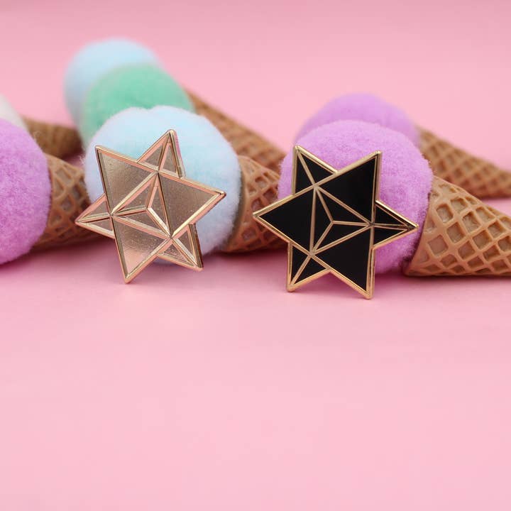 Real Sic - Wholesale Lapel Pin/Button - Star Merkaba / Star Tetrahedron – Enamel Pin for your Life