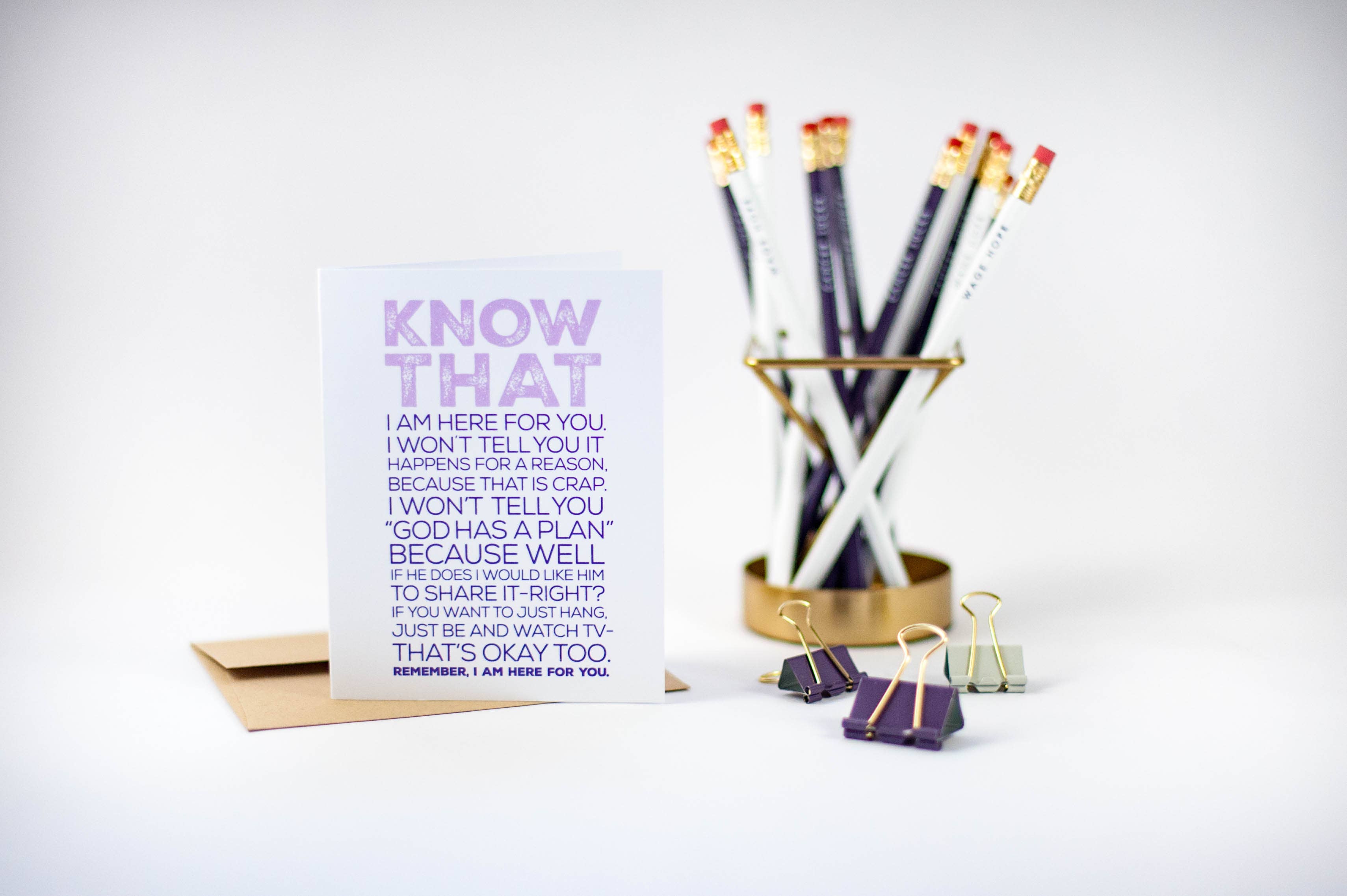 Tiramisu Paperie - Wholesale Sympathy Card - Know That Cancer Card1