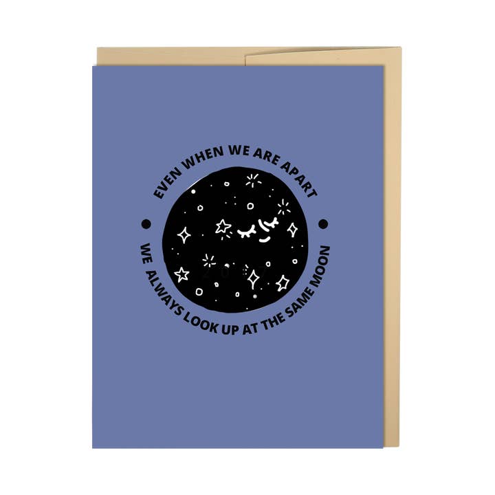 Even When We Are Apart Card for wholesale by New Moon Paper Goods