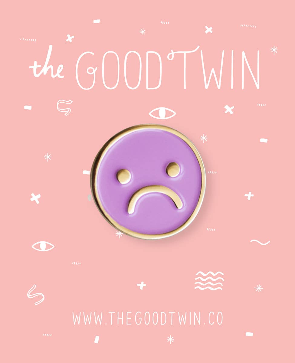 The Good Twin - Wholesale Lapel Pin/Button - Sad Day Pin1