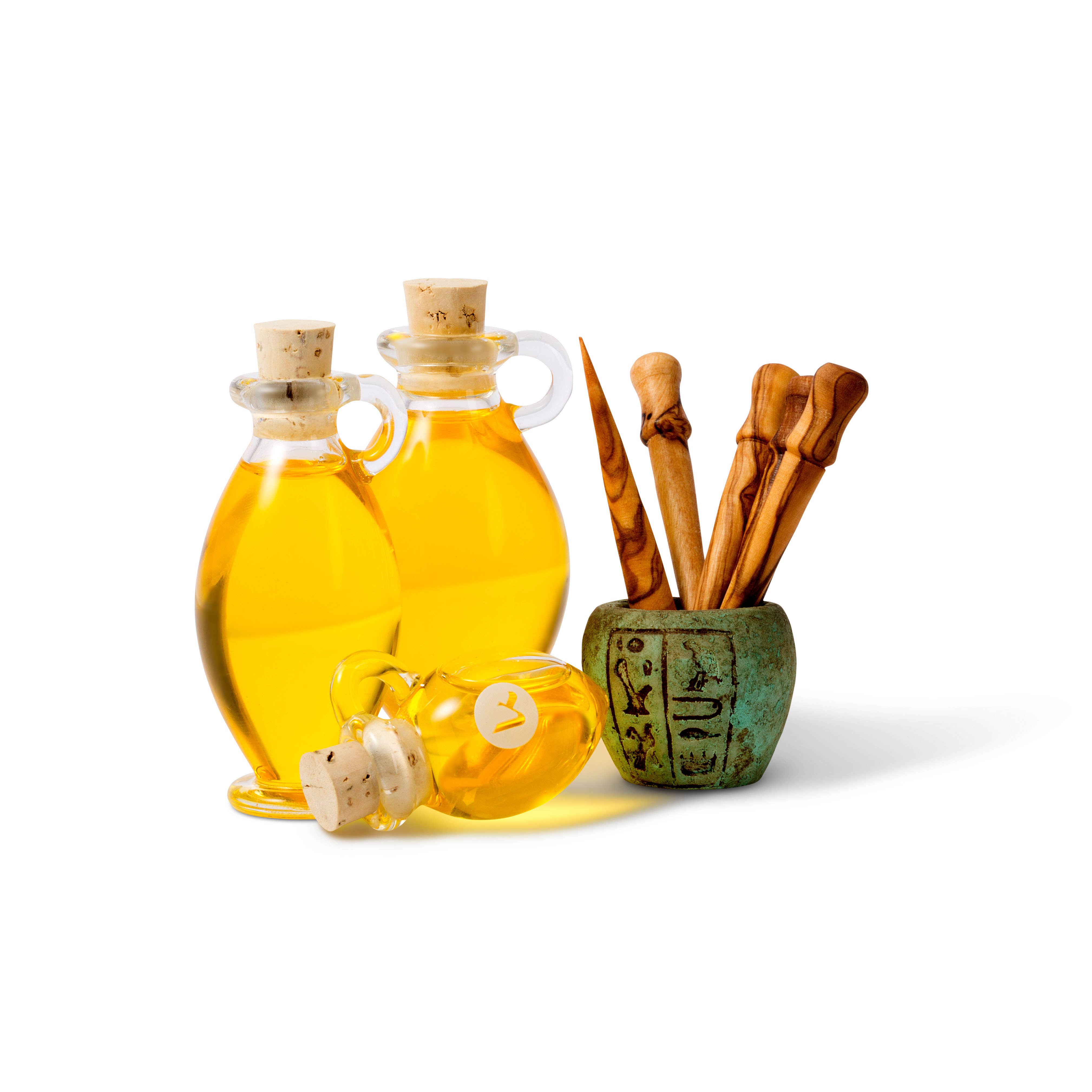 Katari Beauty - Wholesale Mask Applicator Brush/Tool - OIL APPLICATOR & OLIVE PICK | Hand-carved Olivewood ~2.5"2