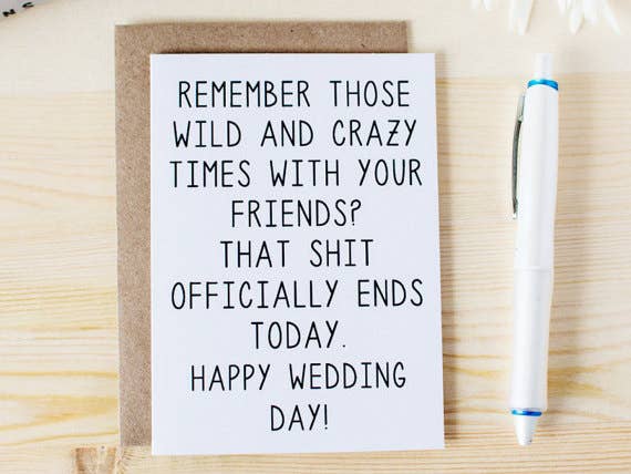 Honest AF Cards - Wholesale Wedding Card - Remember Those Wild Times? Card1