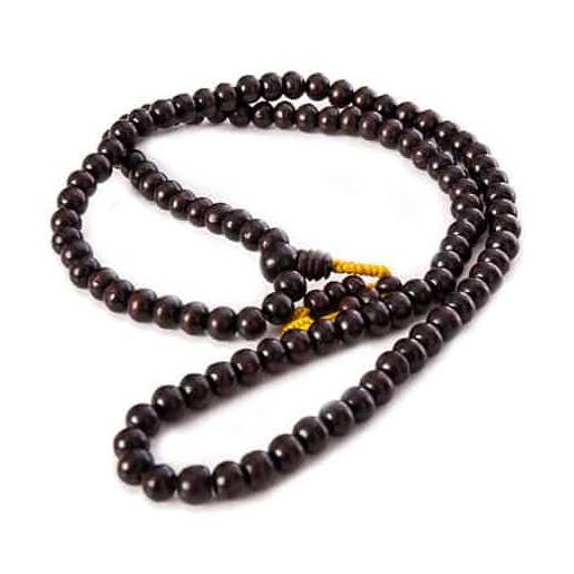 Collier Mala en palissandre pour la vente par Kathmandu yogi