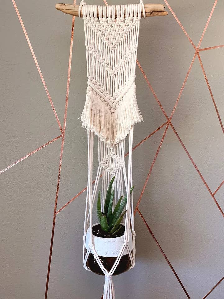 Cheyenne Macrame-plant hangend voor wholesale door Knotty Red Fox Macrame