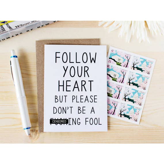 Honest AF Cards - Vendita all'ingrosso Biglietti d'amore - Segui il tuo cuore