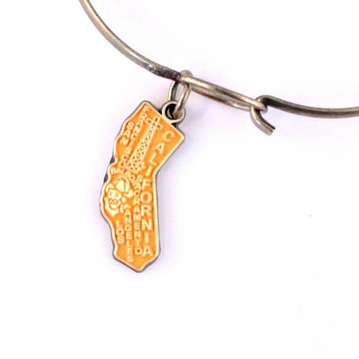 California State Charm Bracelet, Necklace, or Charm Only for wholesale by Gleeful Peacock