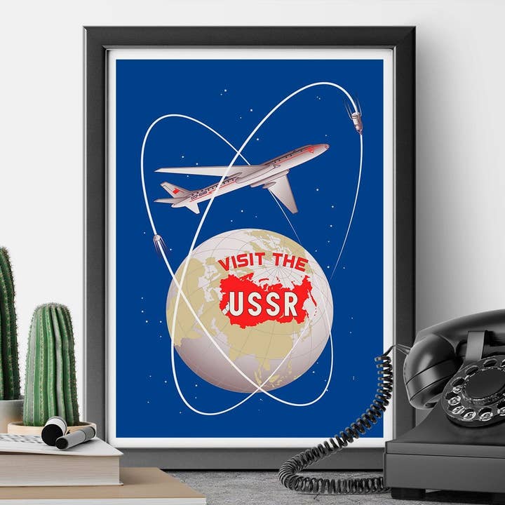 2.5'' x 3.5'' Visit the USSR & Sputnik Magnet for wholesale by Fridgedoor