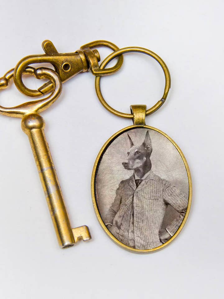 Dog Charm Key Chain for wholesale by The Wild Oddisorium