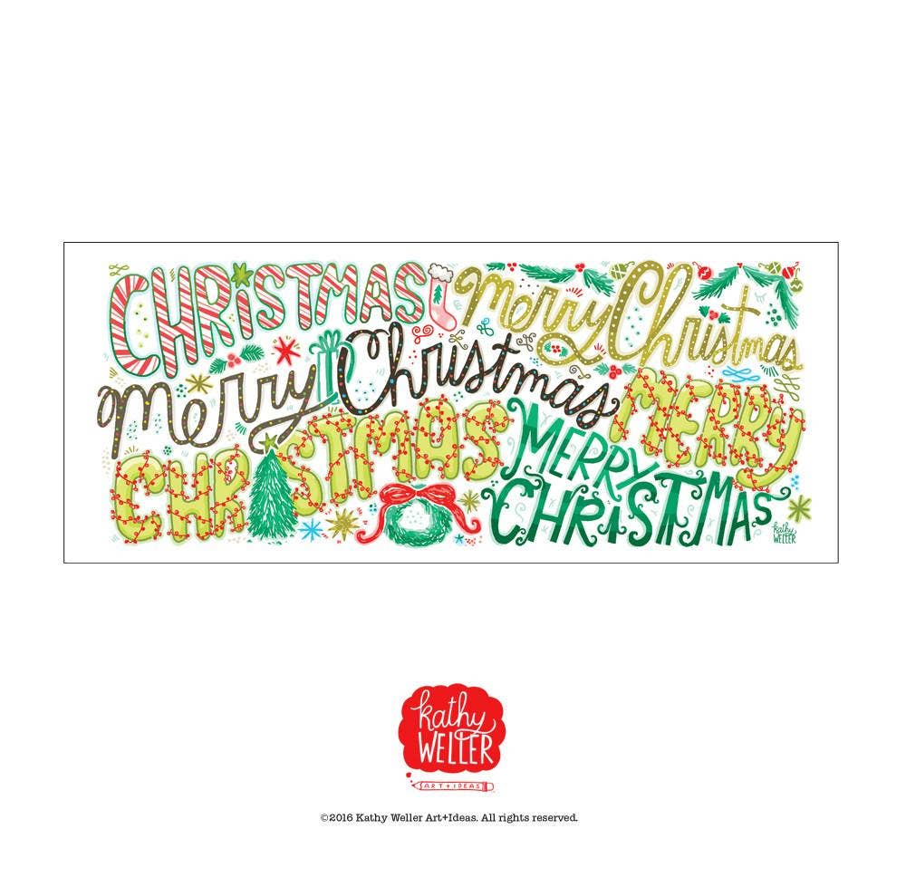 Kathy Weller Art+Ideas - Wholesale Coffee Mug - Merry Christmas Holiday Mug2