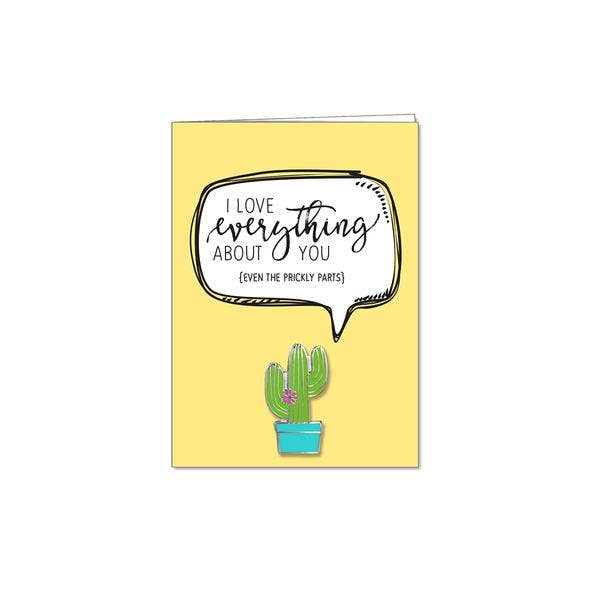 Lifebeats Gifts - Wholesale Brooch - Prickly Parts Cactus Pin