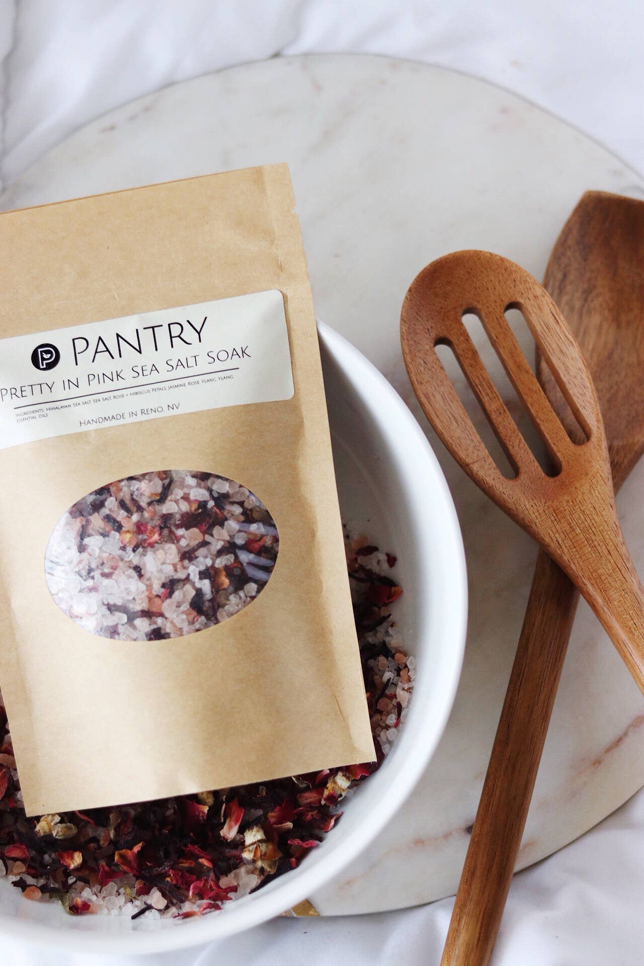 Pantry Products - Skin, Body, + Wellness - Wholesale Bath Salts - Pretty In Pink Sea Salt Soak  - Hibiscus Jasmine Bath Salt2